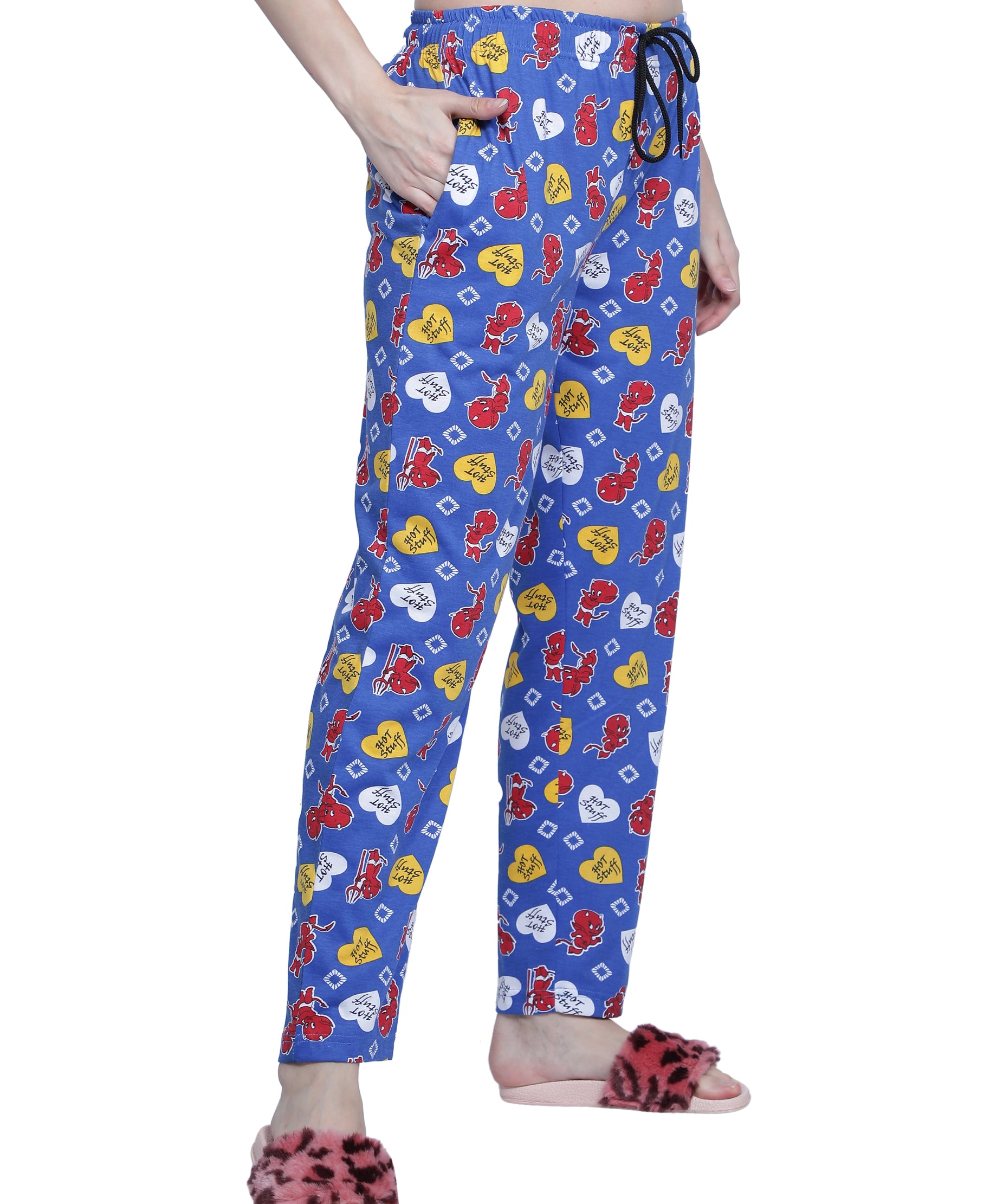 Women's Blue Hot Stuff Pyjama - Sassy & Comfortable Loungewear