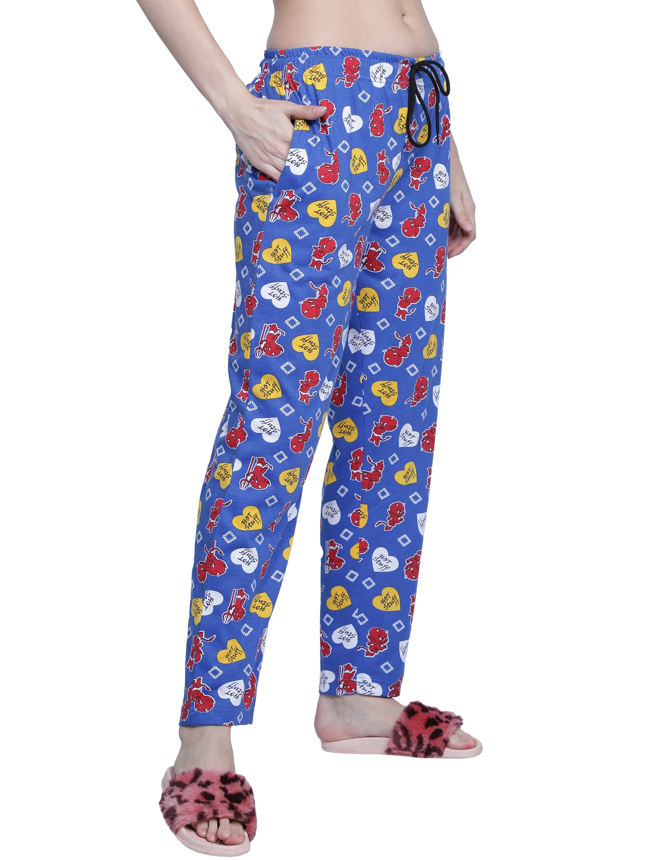 Women's Blue Hot Stuff Pyjama - Sassy & Comfortable Loungewear