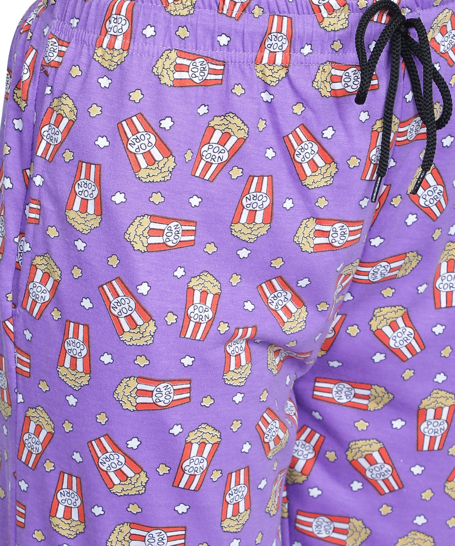 Women's Purple Popcorn Pyjama - Entertaining & Comfortable Loungewear