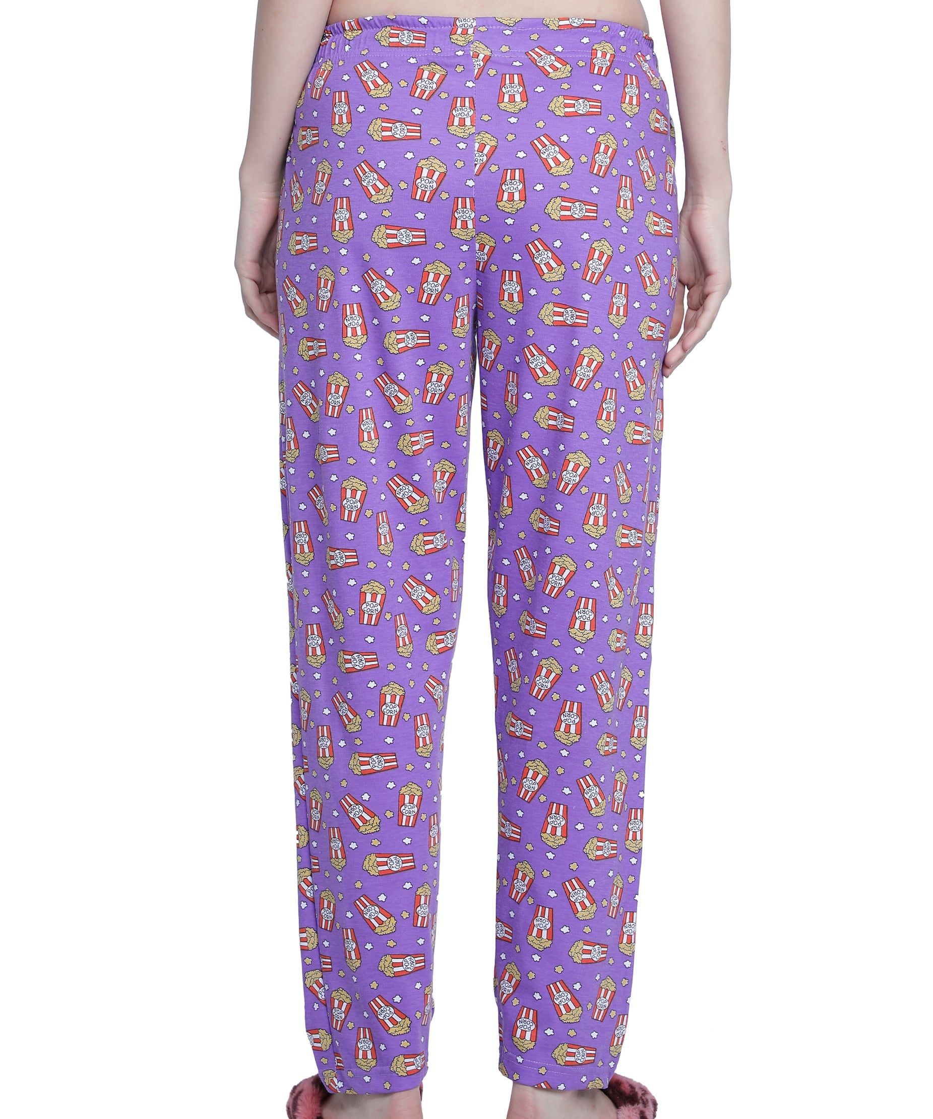 Women's Purple Popcorn Pyjama - Entertaining & Comfortable Loungewear
