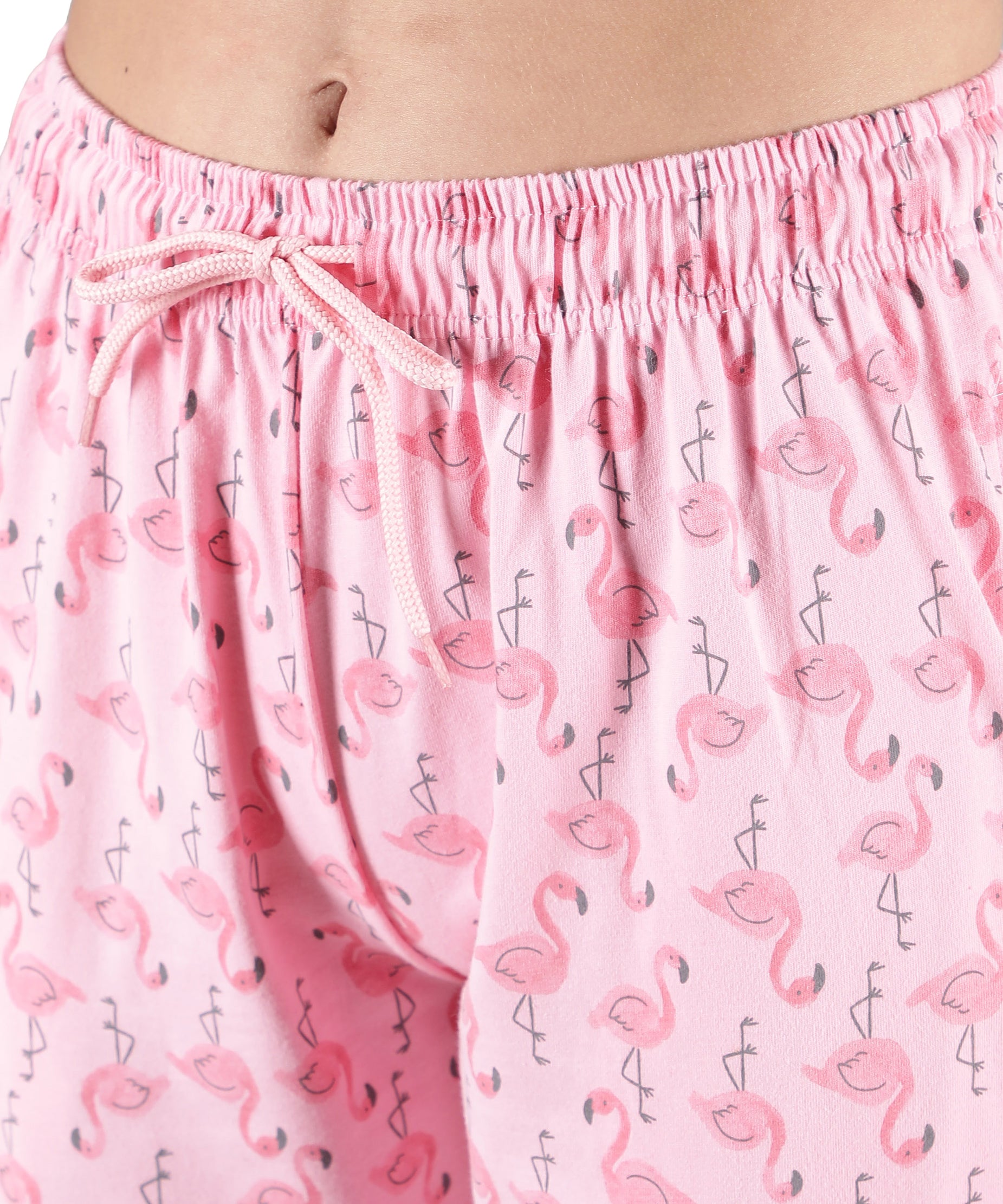 Women's Flamingo Collar Style PJ Set - Playful & Comfortable Sleepwear