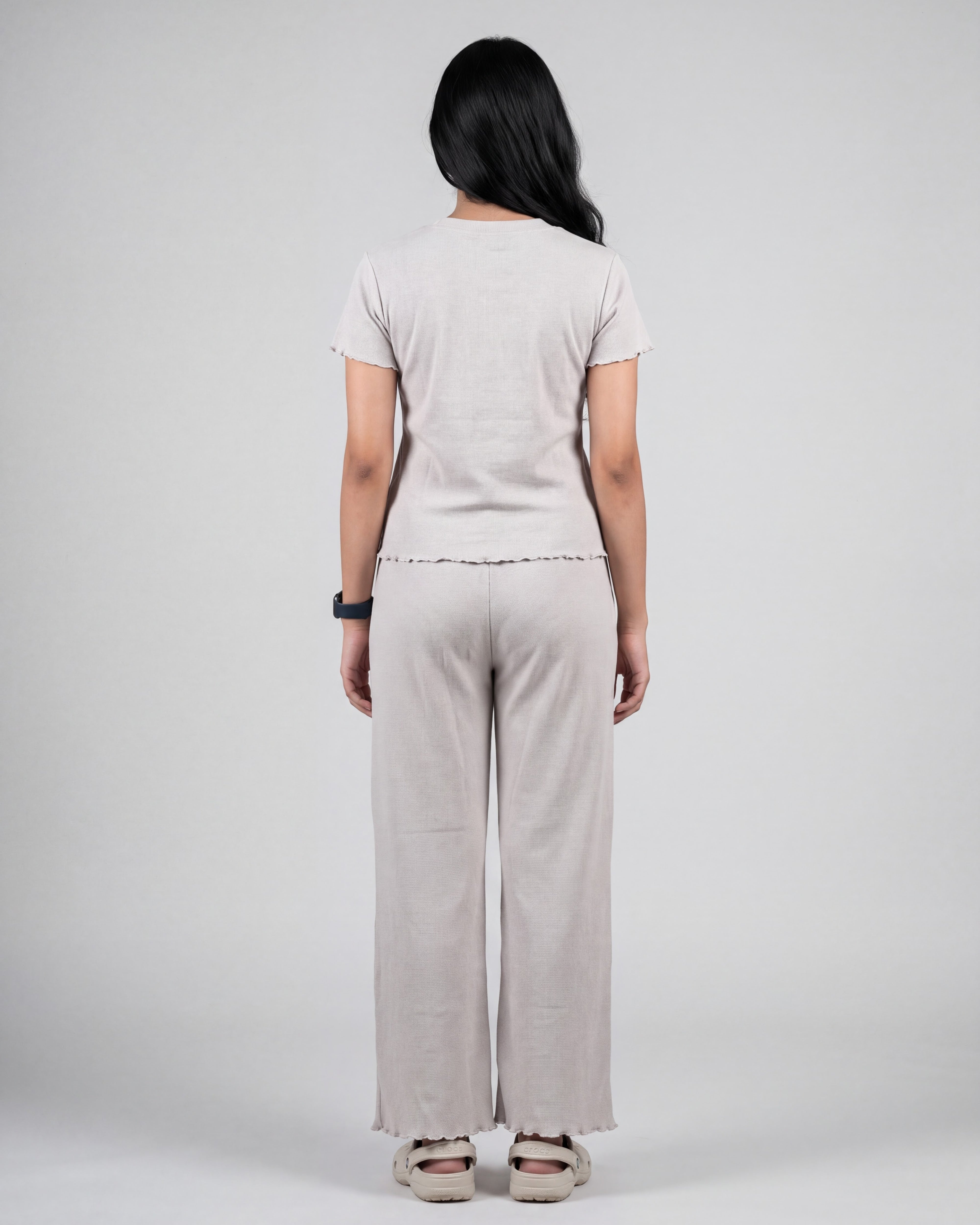 Women’s Premium Waffle Loungewear Set - Grey
