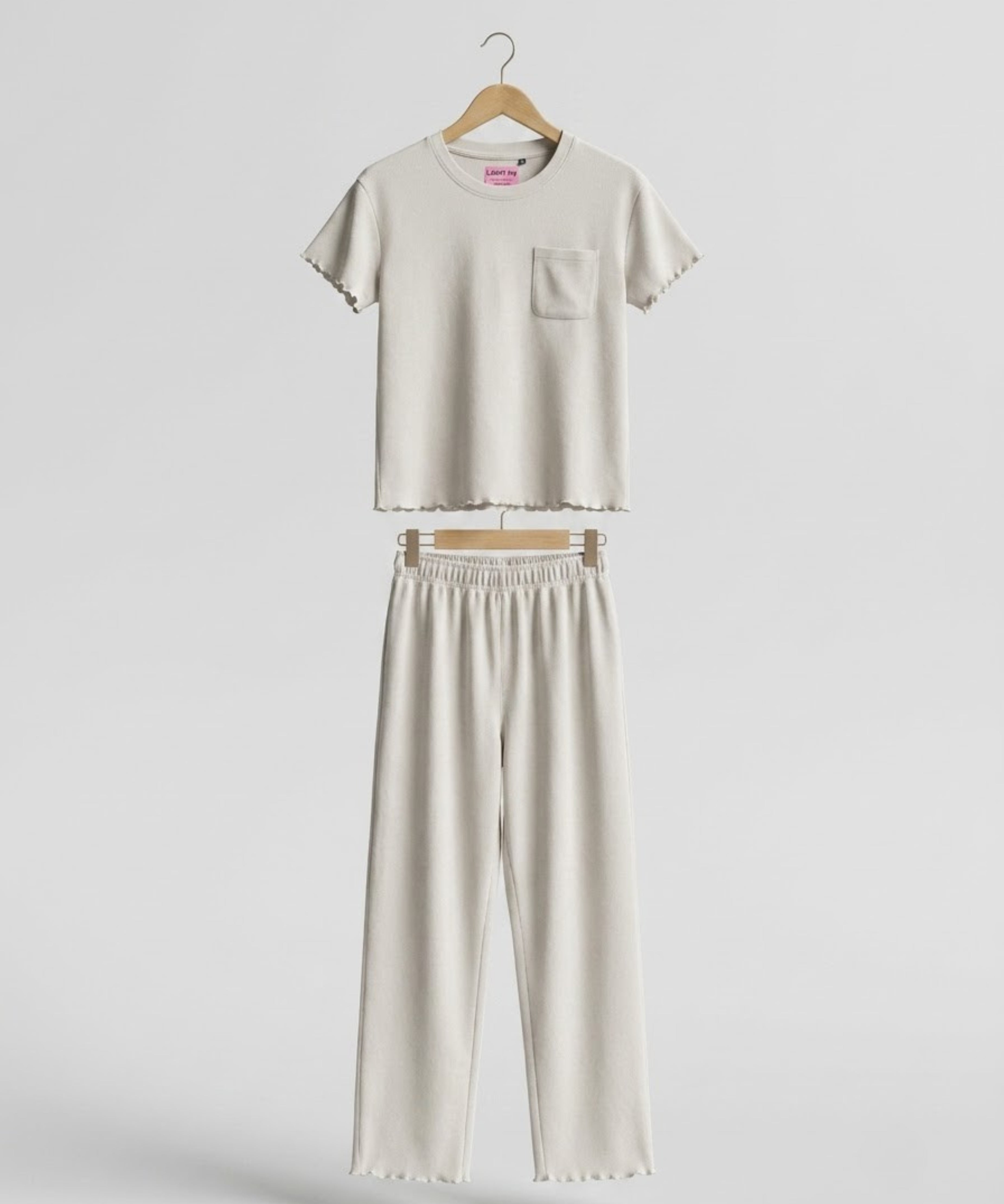 Women’s Premium Waffle Loungewear Set - Grey