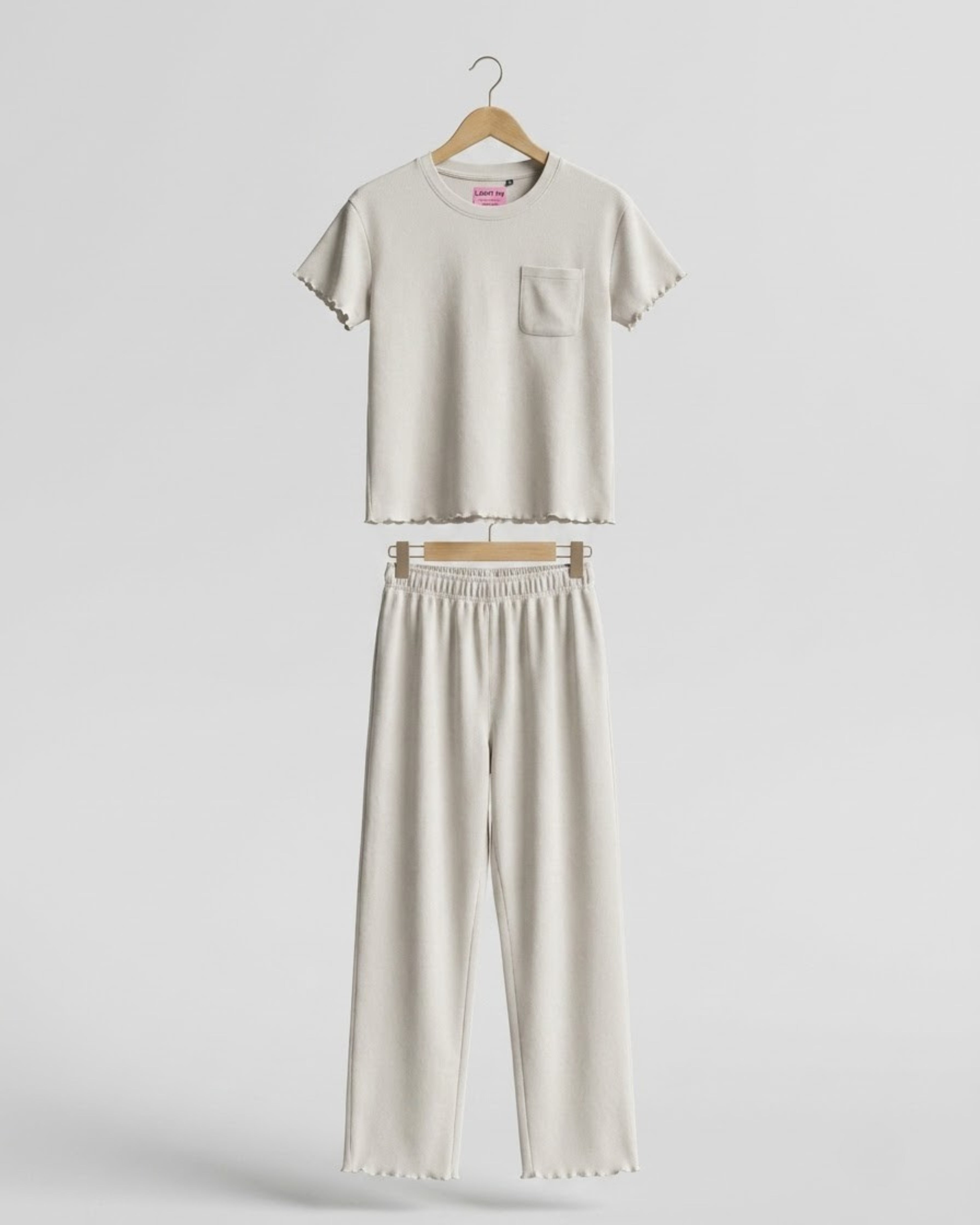 Women’s Premium Waffle Loungewear Set - Grey