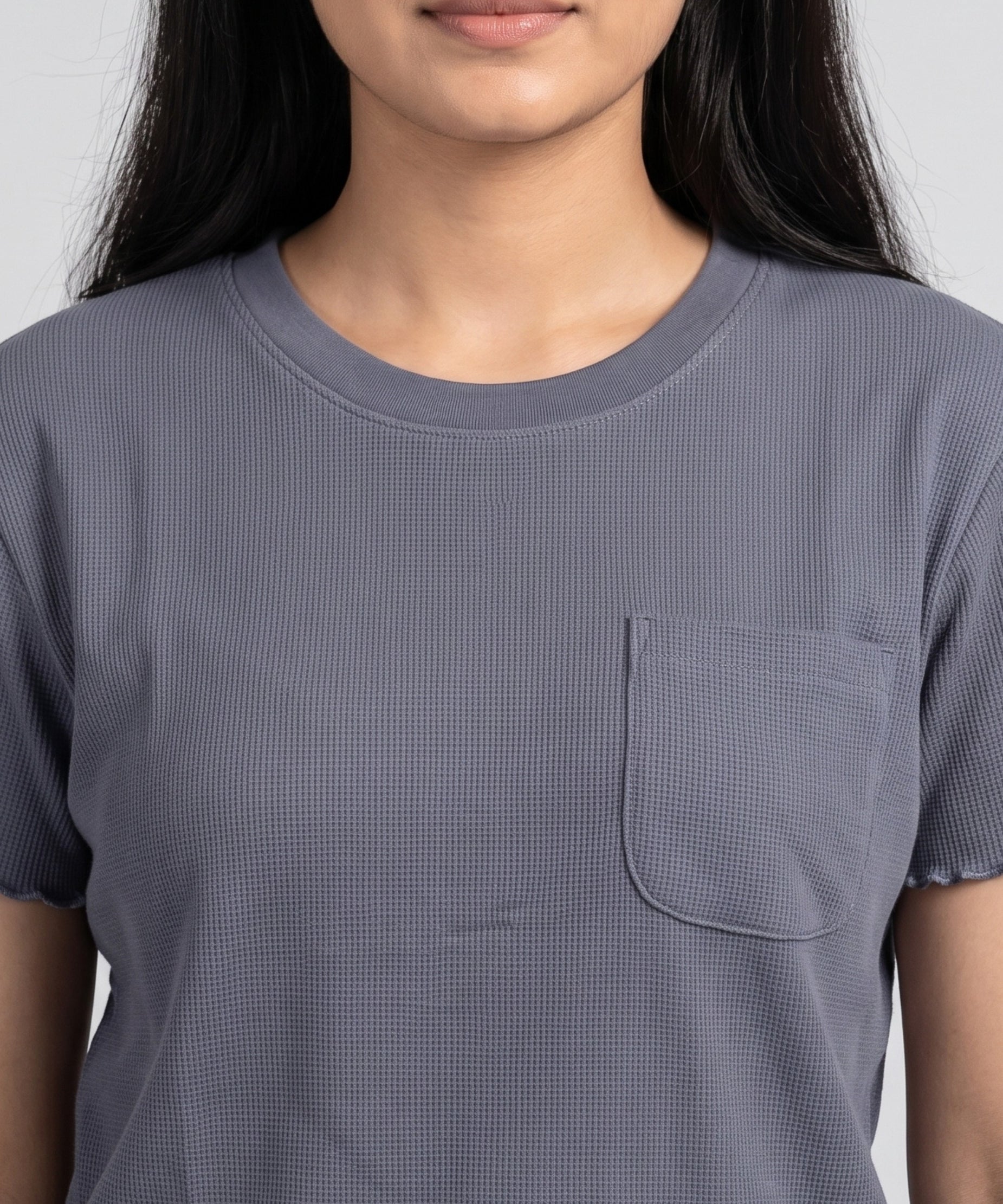 Women’s Premium Waffle Loungewear Set - Dark Grey