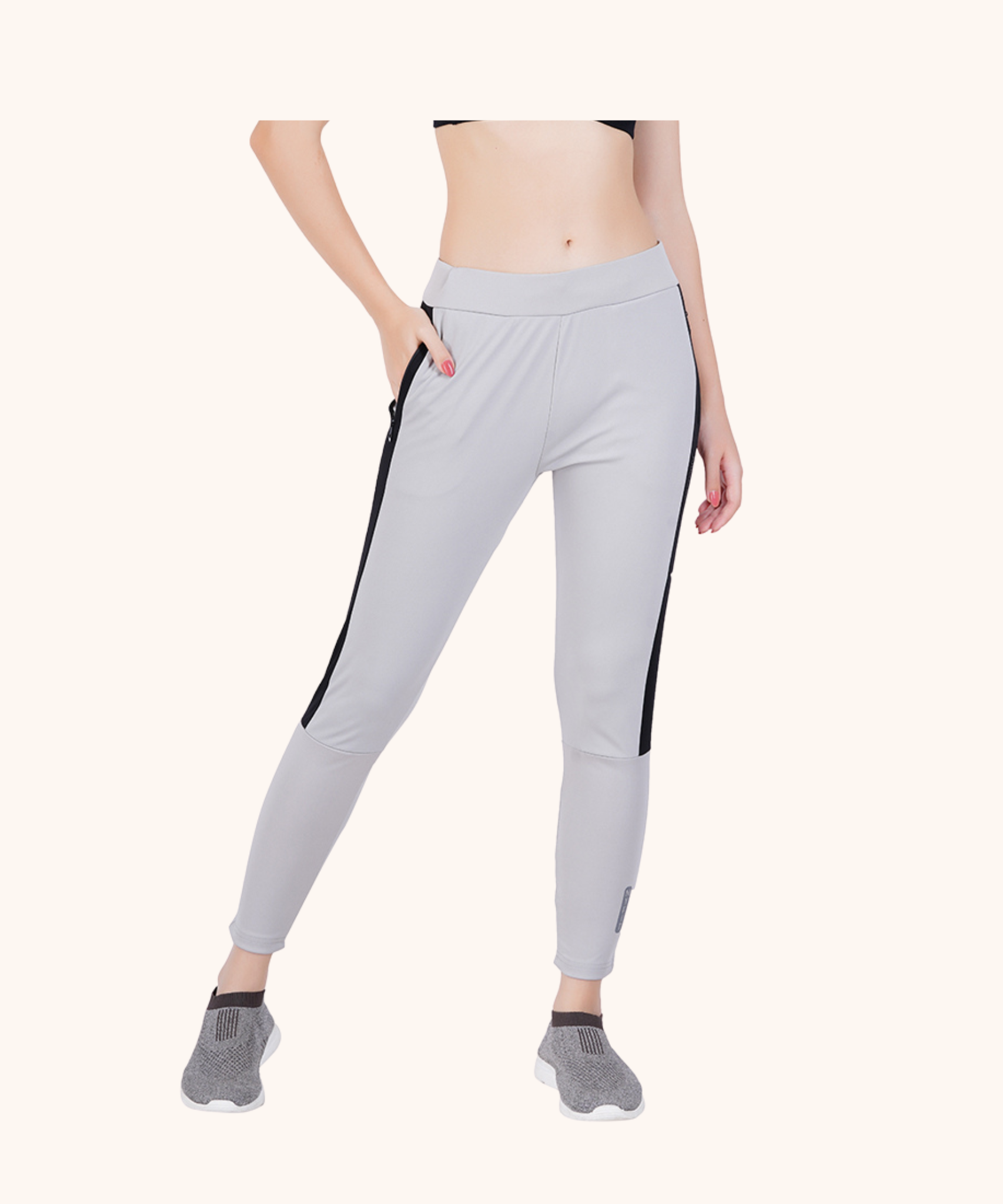 Womens MyFit Athleisure| Slim Fit | All Day Bottoms- Grey