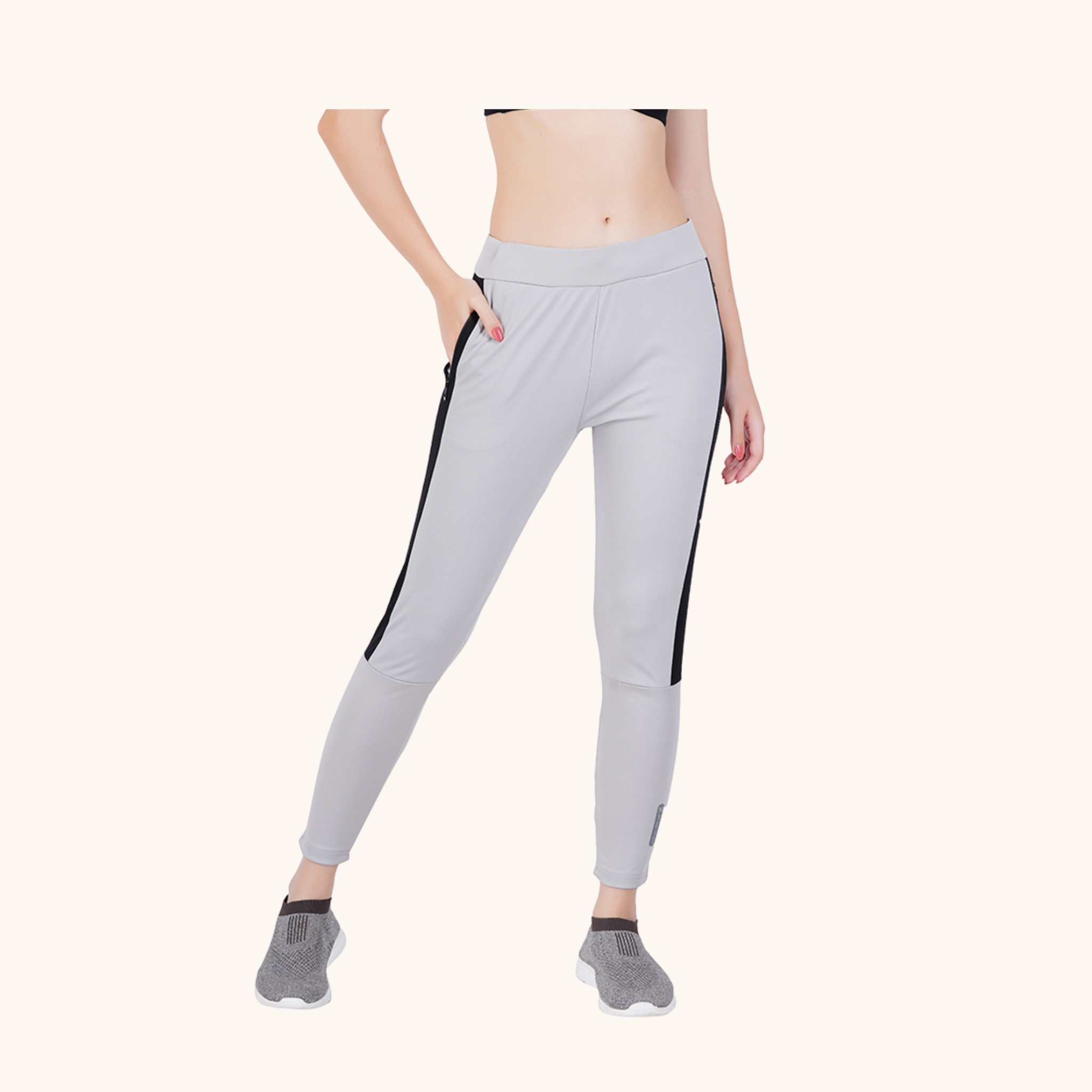 Womens MyFit Athleisure| Slim Fit | All Day Bottoms- Grey