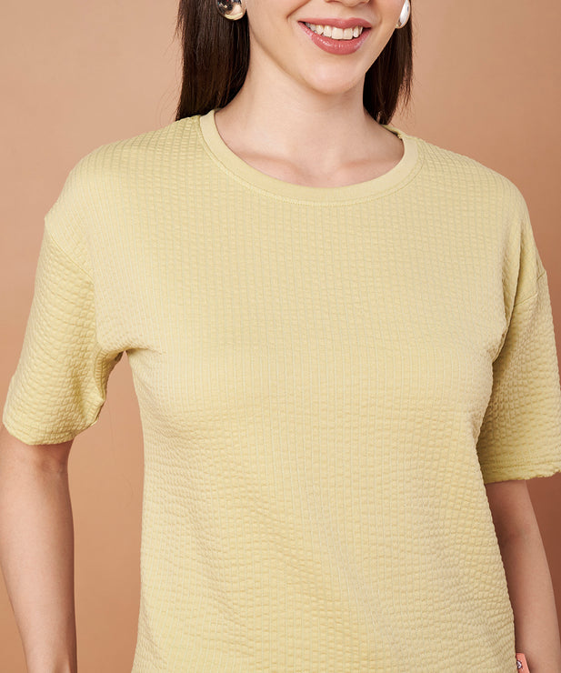 Women’s Mint Green Waffle Knit Co-ord Lounge Set