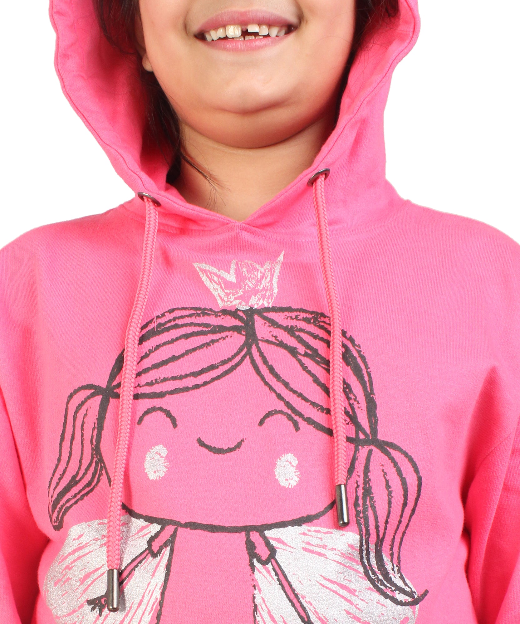 Kids' Hot Pink "Fly High" Hoodie Set - Empower Young Dreams in Style