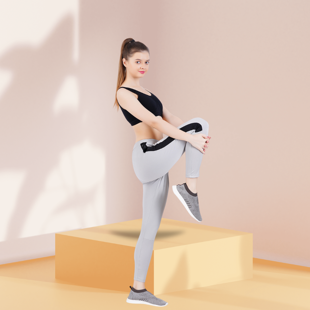 Womens MyFit Athleisure| Slim Fit | All Day Bottoms- Grey