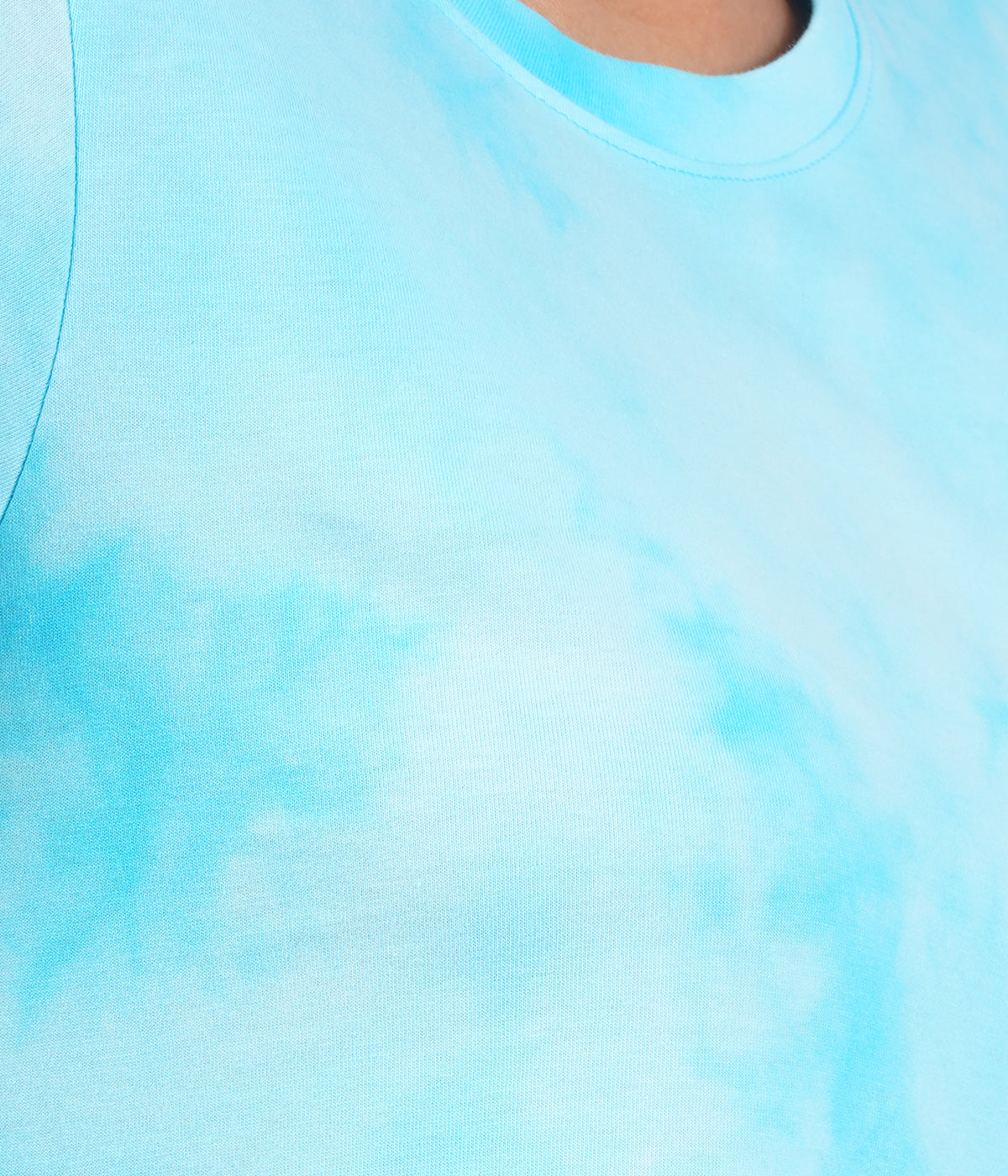 Women's Ice Blue Tie & Dye Sleepdress - Serene & Comfortable Nightwear