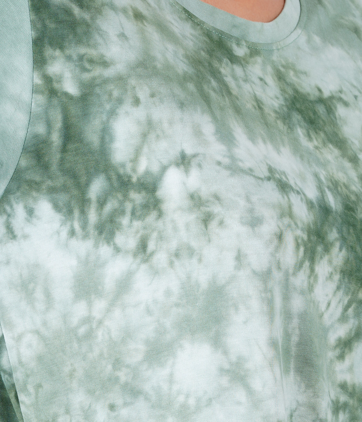 Women's Green Tie & Dye Sleepdress - Fresh & Comfortable Nightwear