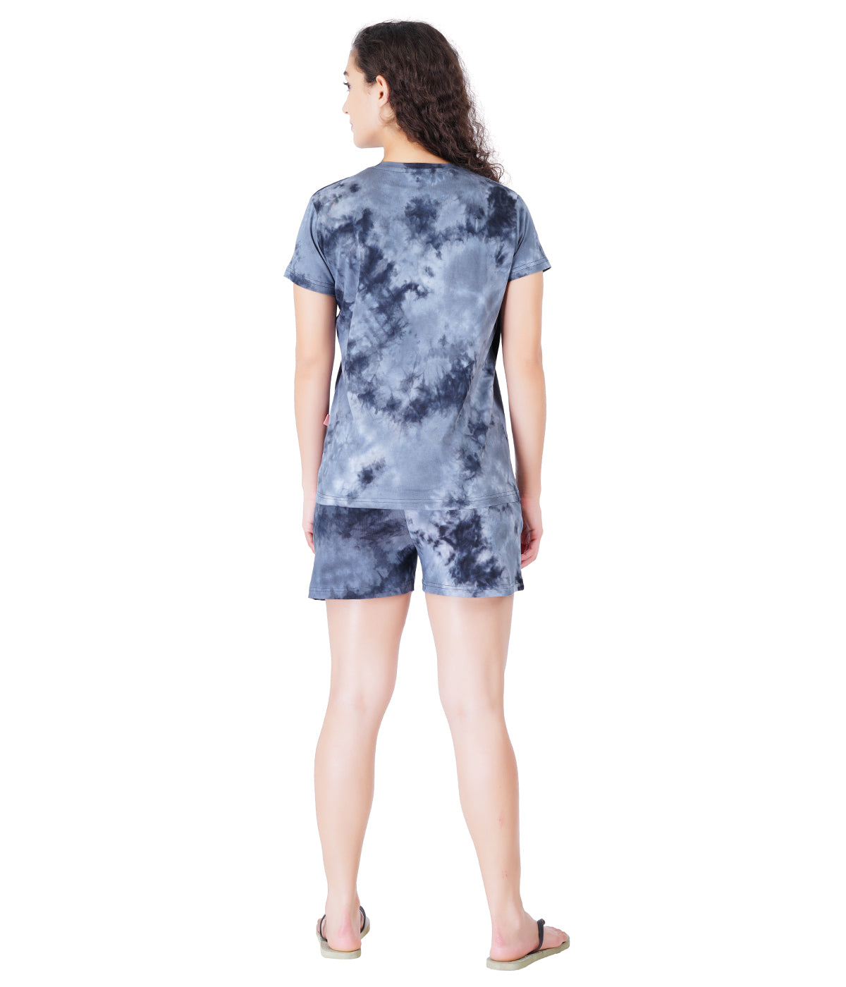 Women's Charcoal Shorts Set - Casual & Comfortable Nightwear